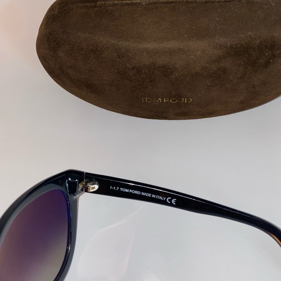 TOM FORD Cat Eye Sunglasses Black - Picture 7 of 12